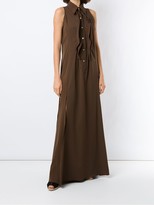 Thumbnail for your product : AMIR SLAMA Ruffle-Trim Maxi Dress