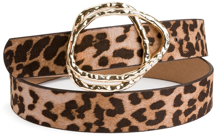 leopard print belts uk