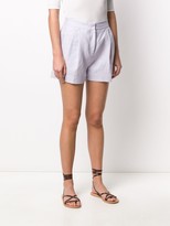 Thumbnail for your product : MICHAEL Michael Kors High-Rise Linen Shorts