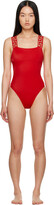 Red Greca One-Piece Swimsuit 