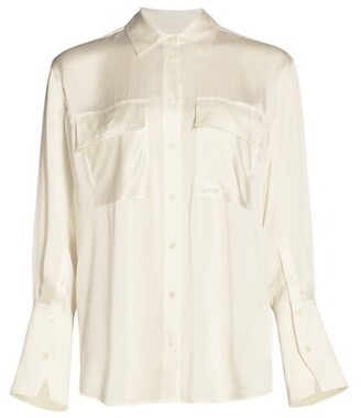 White Silk Blouse | Shop the world’s largest collection of fashion ...