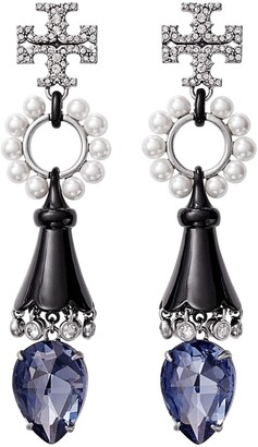 Tory Burch Crystal Linear Earrings - ShopStyle
