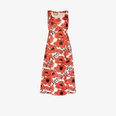 Thumbnail for your product : Gucci Floral Print Silk Midi Dress
