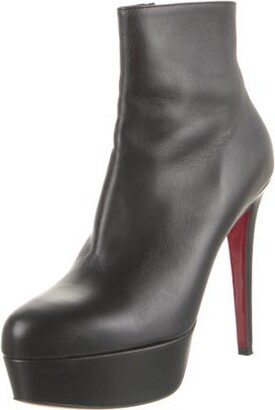 Christian Louboutin Bianca Booty 120 Leather Boots - ShopStyle