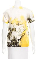 Thumbnail for your product : Christopher Kane Silk Floral Print Blouse
