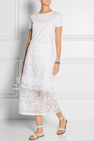 Thumbnail for your product : No.21 Embroidered silk-organza skirt