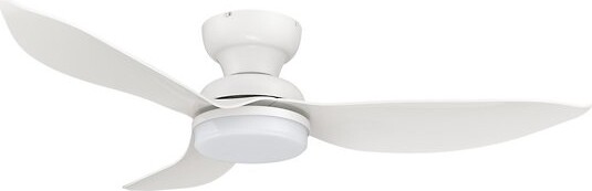 Carro USA Upton LED Smart Ceiling Fan in White, 3 Blades