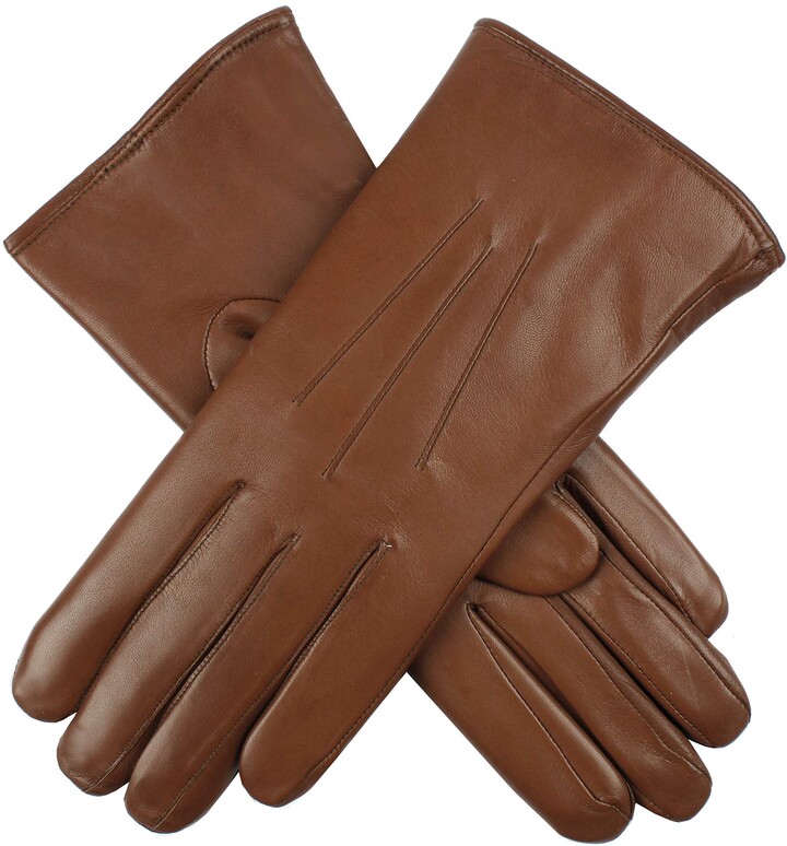 Womens Ladies Leather Gloves With Fur Trim Fleece Lined Warm Winter Christmas UK 