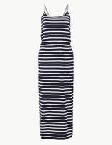 Thumbnail for your product : Marks and Spencer PETITE Pure Cotton Striped Waisted Maxi Dress