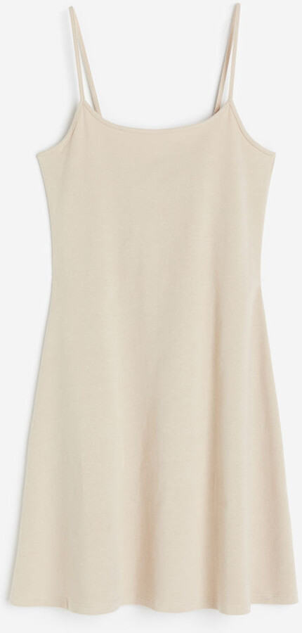 H&M Lace-trimmed Ribbed Tank Top