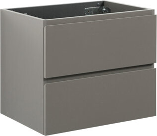 Hokku Designs Wall Mount Cabinet Without Basin - Gray Bathroom Vanity With 2 Drawers Silent For Quiet Performance Sufficient Storage Capacity Basin Guarantee Amp