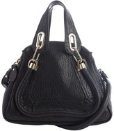 Thumbnail for your product : Chloé black leather 'Paraty' small convertible top handle bag