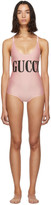 Thumbnail for your product : Gucci Pink Sparkling One-Piece Swimsuit