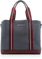 Thumbnail for your product : WANT Les Essentiels Marti Leather-Trimmed Canvas Tote