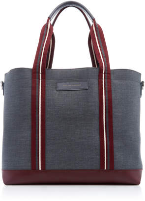 WANT Les Essentiels Marti Leather-Trimmed Canvas Tote