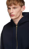 Thumbnail for your product : Thom Browne Navy Chunky Knit Hoodie