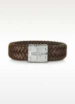 Thumbnail for your product : Just Cavalli Rude Stainless Steel and Leather Men's Bracelet