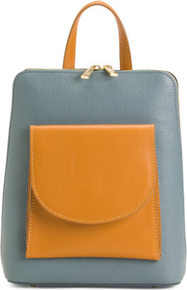 Leather Backpack Women's Blue Celeste Mod. R46uv-761 – купить на Ярмарке  Мастеров – ENZ2VCOM | Backpacks, St. Petersburg