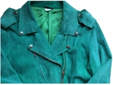 Thumbnail for your product : Acne 19657 ACNE Green Leather Biker jacket