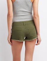 Thumbnail for your product : Charlotte Russe Refuge Mid-Rise Denim Shorts