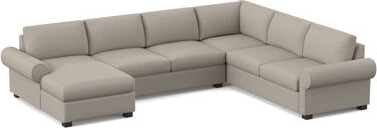Edgecombe Furniture 140" Wide Right Hand Facing Sleeper Corner Sectional