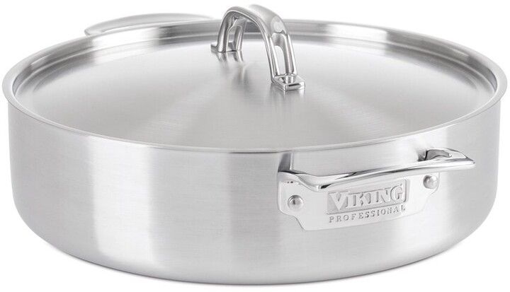 Viking Professional 5-Ply Stainless Steel 6.4Qt Casserole Pan