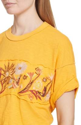 Free People Garden Time Embroidered Tee