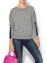 Thumbnail for your product : Autumn Cashmere Dolman Leather Sleeve Top