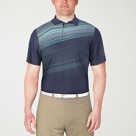 PGA TOUR Mens Regular Fit Short Sleeve Polo Shirt