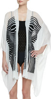 Thumbnail for your product : Jean Paul Gaultier Optical Sheer Striped Chiffon Coverup
