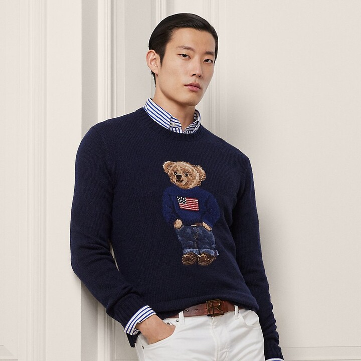 Purple Label Ralph Lauren Polo Bear Sweater - ShopStyle