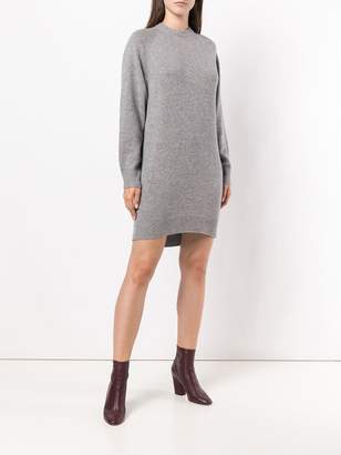 Theory fine knit crewneck sweater dress