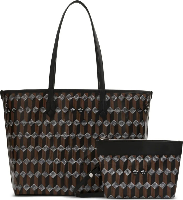 Au Départ No.47 geometric pattern tote bag