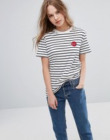 Thumbnail for your product : RVCA Boyfriend T-Shirt With In Stripe