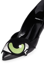 Thumbnail for your product : Pierre Hardy Eye appliqué colourblock leather pumps