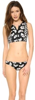 Thumbnail for your product : Marc by Marc Jacobs Pinwheel Cropped Scuba Bikini Top