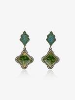 Thumbnail for your product : Sevan Biçakci 24K Gold, yellow and green Garnets and Pave Diamond drop earrings