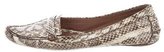 Thumbnail for your product : Tabitha Simmons Python Round-Toe Loafers
