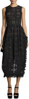 Thumbnail for your product : Simone Rocha Eyelet Sleeveless Midi Dress, Black