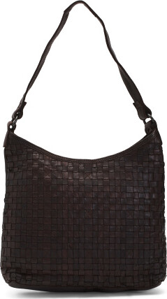 Bally Dark Brown Quilted Nylon and Patent Leather Hobo - ShopStyle