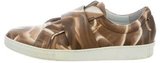 Thumbnail for your product : Calvin Klein Collection Leather Slip-On Sneakers