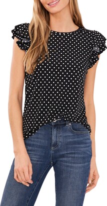 cece polka dot blouse