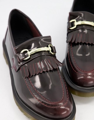 Dr. Martens Adrian bar loafers in red