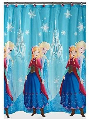 Disney Frozen Anna and Elsa Shower Curtain, Blue