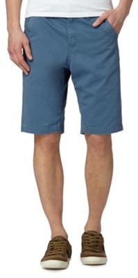 Mantaray Big and tall blue twill chino shorts