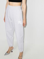 Thumbnail for your product : Alexander Wang Puff-Paint Logo-Embossed Track Pants