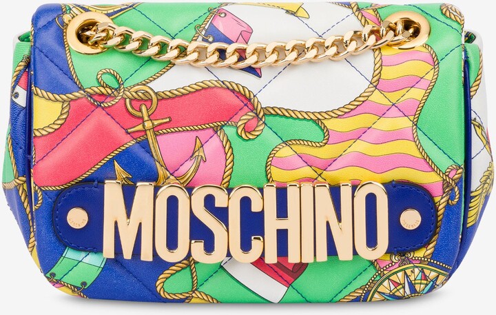 Moschino All-over Nautical Nappa Leather Shoulder Bag - ShopStyle