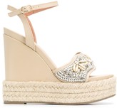 Thumbnail for your product : Twin-Set Embellished Wedge Sandals