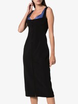 Thumbnail for your product : Thierry Mugler Double-Neckline Fitted Dress