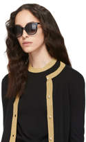 Thumbnail for your product : Gucci Black Round Sunglasses